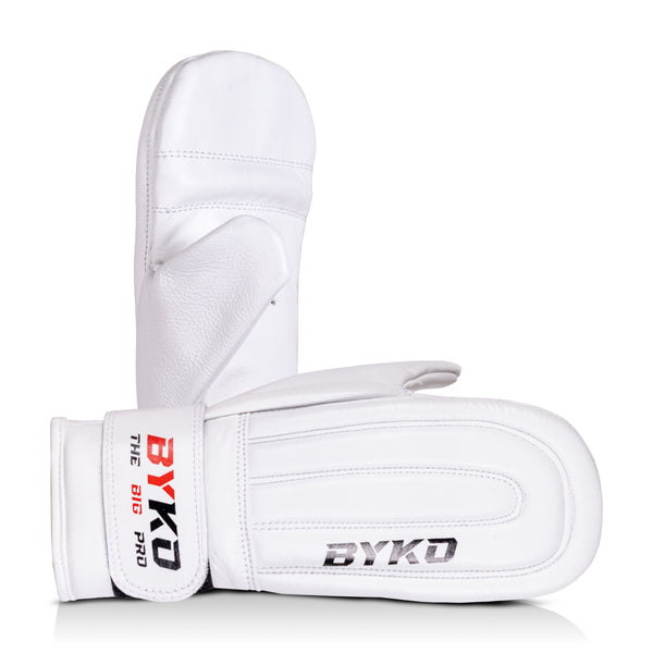 BYKO Bag Mitt Gloves – S/M/L – Premium Breathable Training Mitts for Boxing, MMA & Fitness (White)